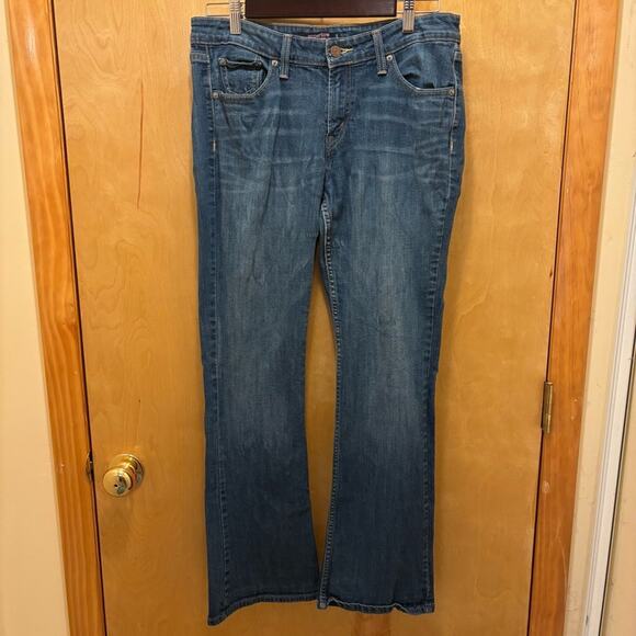 Vintage Levi's Women's Blue Bootcut Jeans 518 Superlow Y2K Retro Hippie Size 11 - Picture 2 of 14